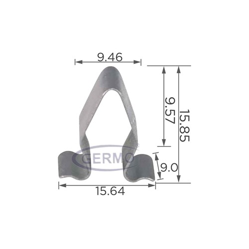 Halteklammer clip - 10,